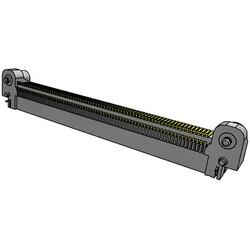 140 Position Connector Socket, Outer Shroud Contacts Surface Mount, Right Angle Gold - Samtec Inc. (1)