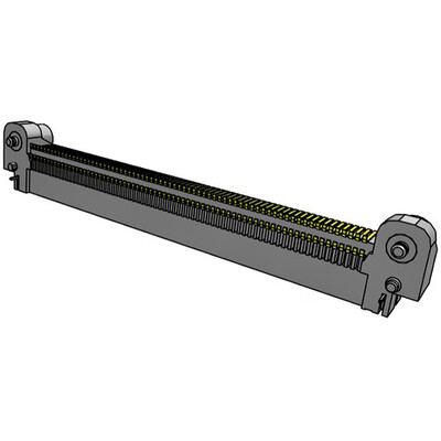 140 Position Connector Socket, Outer Shroud Contacts Surface Mount, Right Angle Gold - 2