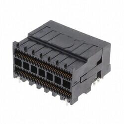140 Position High Density I/O Receptacle Connector Solder Surface Mount, Right Angle - Samtec Inc.