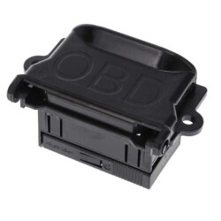 Black, Cover Assembly, PBT GF15, -40 – 150 °C [-40 – 302 °F], Junior Power Timer - TE Connectivity Deutsch Connectors