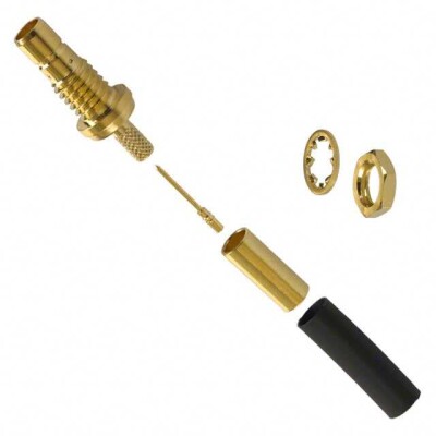 SMB, Mini Connector Jack, Male Pin 75 Ohms Panel Mount Crimp - 1