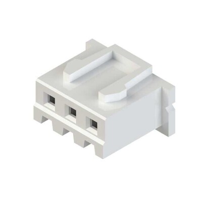 3 Position Rectangular Housing Connector Receptacle Natural 0.098