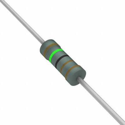 1.5 kOhms ±1% 0.25W, 1/4W Through Hole Resistor Axial Flame Retardant Coating, Safety Metal Film - 1