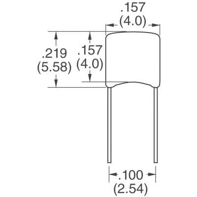 15 pF ±5% 50V Ceramic Capacitor C0G, NP0 Radial - 3