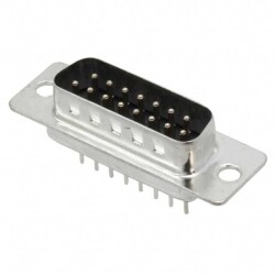 15 Position D-Sub Plug, Male Pins Connector - Assmann WSW Components