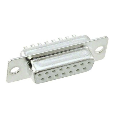 15 Position D-Sub Receptacle, Female Sockets Connector - 1