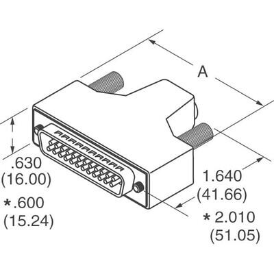 15 Position D-Sub Receptacle, Female Sockets Connector - 2