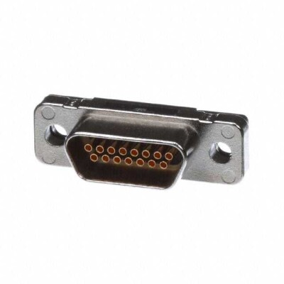 15 Position D-Type, Micro-D Receptacle, Female Sockets Connector - 1
