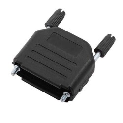 15 Position Hinged Backshell Connector Black 180° Unshielded - Encitech Connectors AB