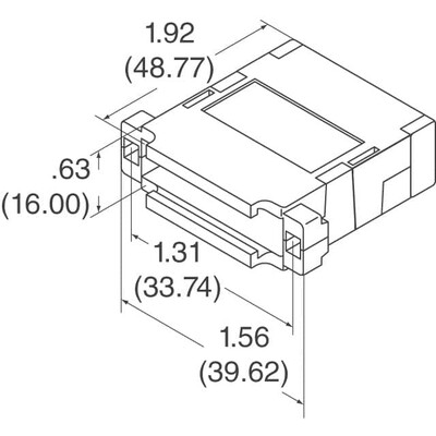 15 Position Two Piece Backshell Connector Gray 180° Unshielded - 2