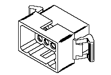 15 Rectangular Connectors - Housings Plug Natural 0.145