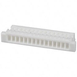 15 Rectangular Connectors - Housings Receptacle Natural 0.039