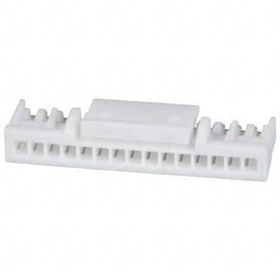 15 Rectangular Connectors - Housings Receptacle Natural 0.049