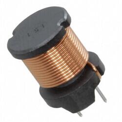 150 µH Unshielded Drum Core, Wirewound Inductor 1.3 A 200mOhm Max Radial, Vertical Cylinder (Open) - KEMET