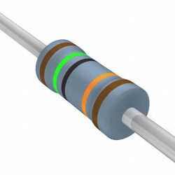 150 kOhms ±1% 0.5W, 1/2W Through Hole Resistor Axial Metal Film - YAGEO