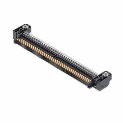 150 Position Connector Header, Center Strip Contacts Surface Mount, Right Angle Gold - 1