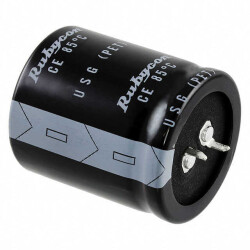 15000 µF 50 V Aluminum Electrolytic Capacitors Radial, Can - Snap-In 3000 Hrs @ 85°C - Rubycon