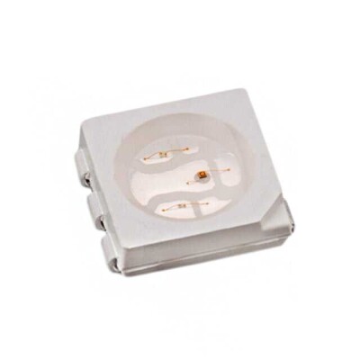 Red, Green, Blue (RGB) 625nm Red, 520nm Green, 470nm Blue LED Indication - Discrete 2V Red, 3.2V Green, 3.2V Blue 6-SMD, J-Lead - 1