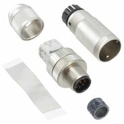 8 Position Circular Connector Plug, Male Pins IDC - Phoenix Contact