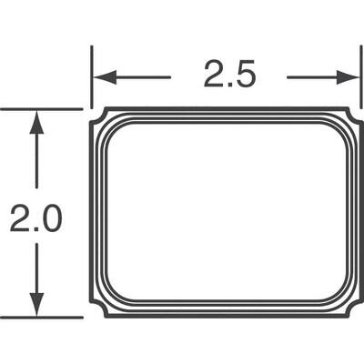 16 MHz ±15ppm Crystal 8pF 80 Ohms 4-SMD, No Lead - 2