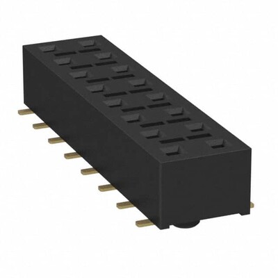 16 Position Receptacle, Bottom Entry Connector Surface Mount - 1