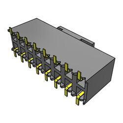 16 Position Receptacle, Bottom Entry Connector Surface Mount - Samtec Inc. (1)