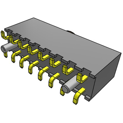 16 Position Receptacle Connector Surface Mount - 2
