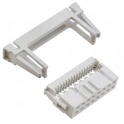 16 Position Rectangular Receptacle Connector IDC Gold 28-30 AWG - Amphenol ICC (FCI)