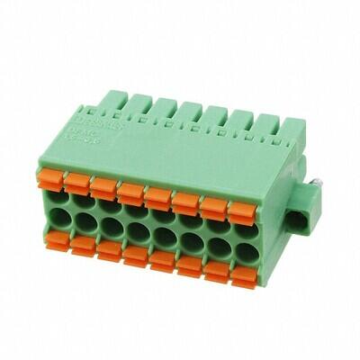 16 Position Terminal Block Plug, Female Sockets 0.138