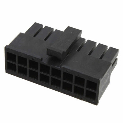 16 Rectangular Connectors - Housings Receptacle Black 0.118