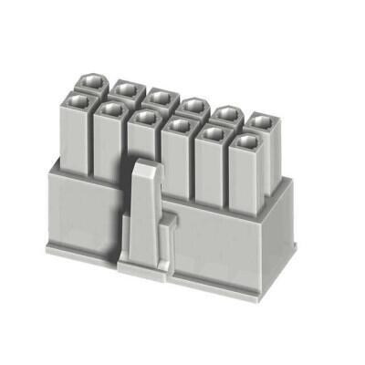 16 Rectangular Connectors - Housings Receptacle Natural 0.165