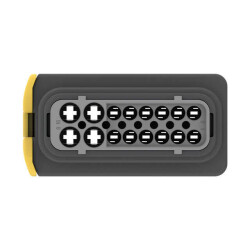 16 Rectangular Connectors - Housings Receptacle Gray - 3