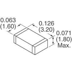160 Ohms @ 100 MHz 1 Power, Signal Line Ferrite Bead 1206 (3216 Metric) 6A 18mOhm - Laird-Signal Integrity Products (1)