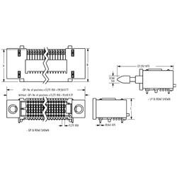 160 Position Connector High Density Array, Female Surface Mount, Right Angle Gold - 3