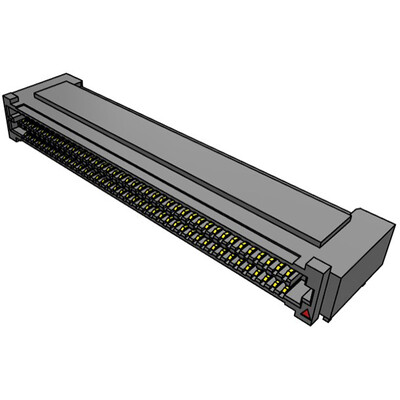 160 Position Connector High Density Array, Female Surface Mount, Right Angle Gold - 1
