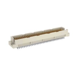 160 Position Din Connector Header, Male Pins Gold Through Hole - TE Connectivity Erni