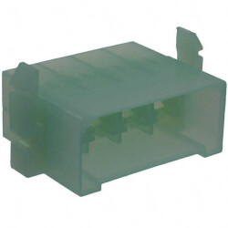 8 Position Housing Connector Male, Tab Clear 0.250