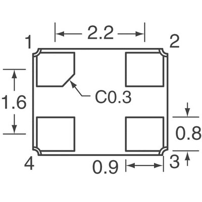 16MHz ±15ppm Crystal 8pF 120 Ohms 4-SMD, No Lead - 5