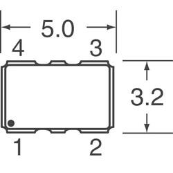 16MHz TCXO HCMOS Oscillator 3.3V 4-SMD, No Lead - 2