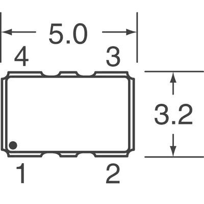 16MHz TCXO HCMOS Oscillator 3.3V 4-SMD, No Lead - 2