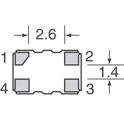 16MHz TCXO HCMOS Oscillator 3.3V 4-SMD, No Lead - 4