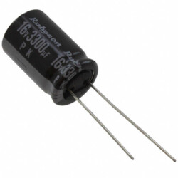 3300 µF 16 V Aluminum Electrolytic Capacitors Radial, Can 2000 Hrs @ 85°C - Rubycon