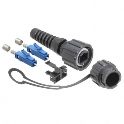 Fiber Optic Plug Connector LC Duplex Blue - 1