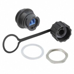 Coupler Fiber Optic Connector LC Receptacle To LC Receptacle Panel Mount, Bulkhead - Amphenol CONEC