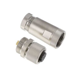 17 Position Circular Connector Plug, Female Sockets Solder Cup - NorComp Inc.