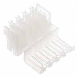 5 Position Card Edge Connector Housing Natural 0.197