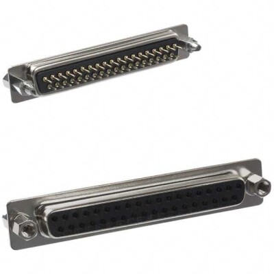 37 Position D-Sub Receptacle, Female Sockets Connector - 1