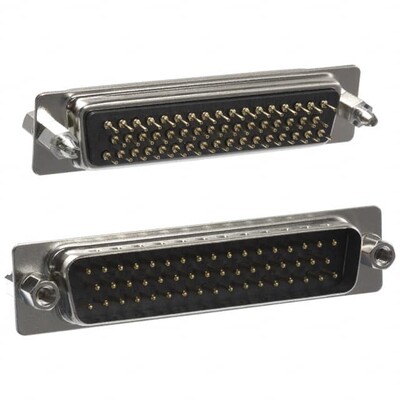 50 Position D-Sub Plug, Male Pins Connector - 1