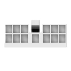 13 Rectangular Connectors - Housings Plug Black - 3
