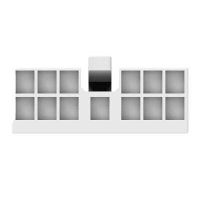 13 Rectangular Connectors - Housings Plug Black - 3
